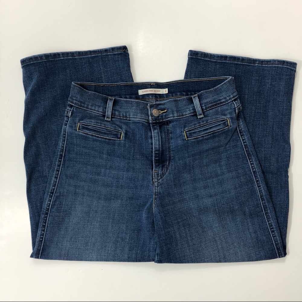 Levi’s Classic Denim Wide Leg Crop